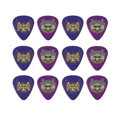 10pcs Rock Skull Guitar Picks PVC Material Varying Thickness