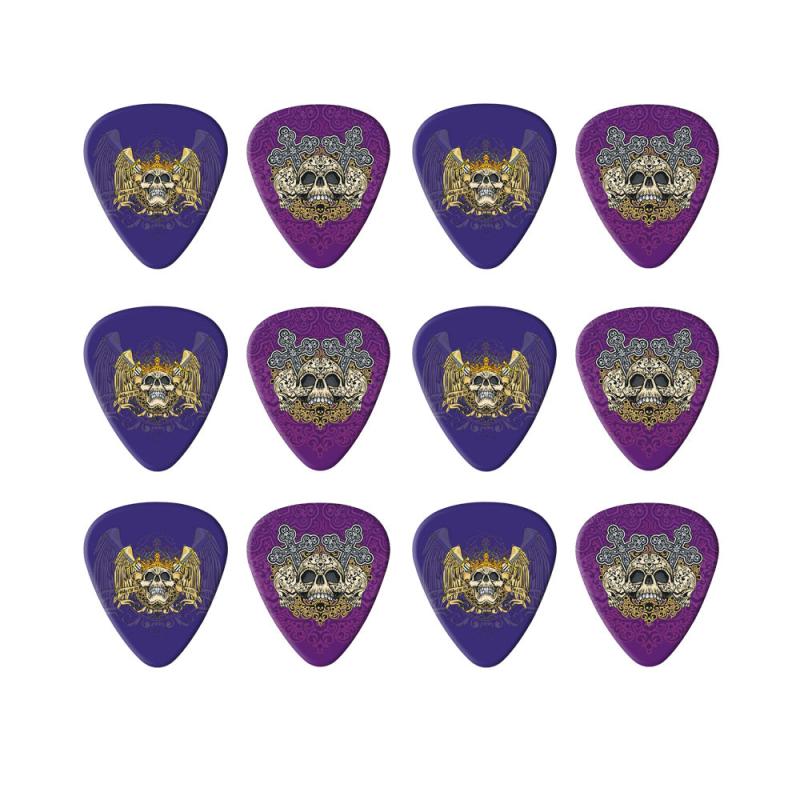 10pcs Rock Skull Guitar Picks PVC Material Varying Thickness