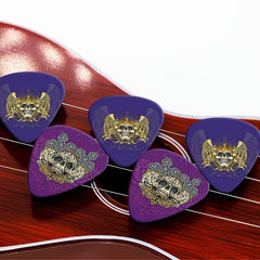 10pcs Rock Skull Guitar Picks PVC Material Varying Thickness