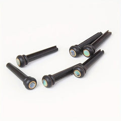 6 Copper Rings Green Abalone for Guitar Bridge Pins