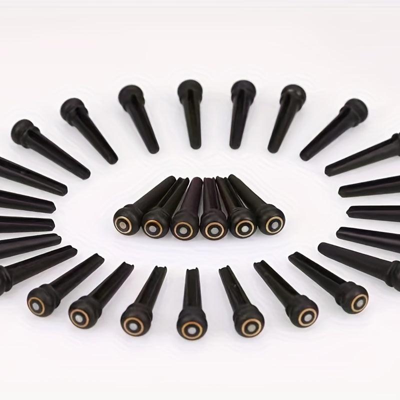 6 Copper Rings Green Abalone for Guitar Bridge Pins