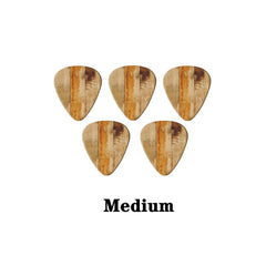 5pcs Paddle Grain Style PVC Guitar Picks for Bass Acoustic Ukulele