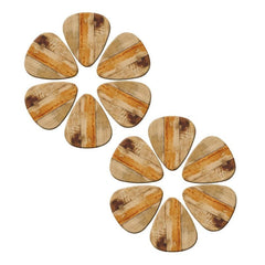 5pcs Paddle Grain Style PVC Guitar Picks for Bass Acoustic Ukulele