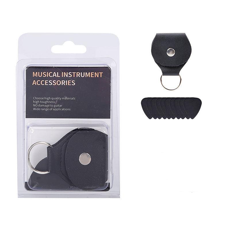 Leather Guitar Picks Case with Keychain Stylish and Convenient Plectrum Holder