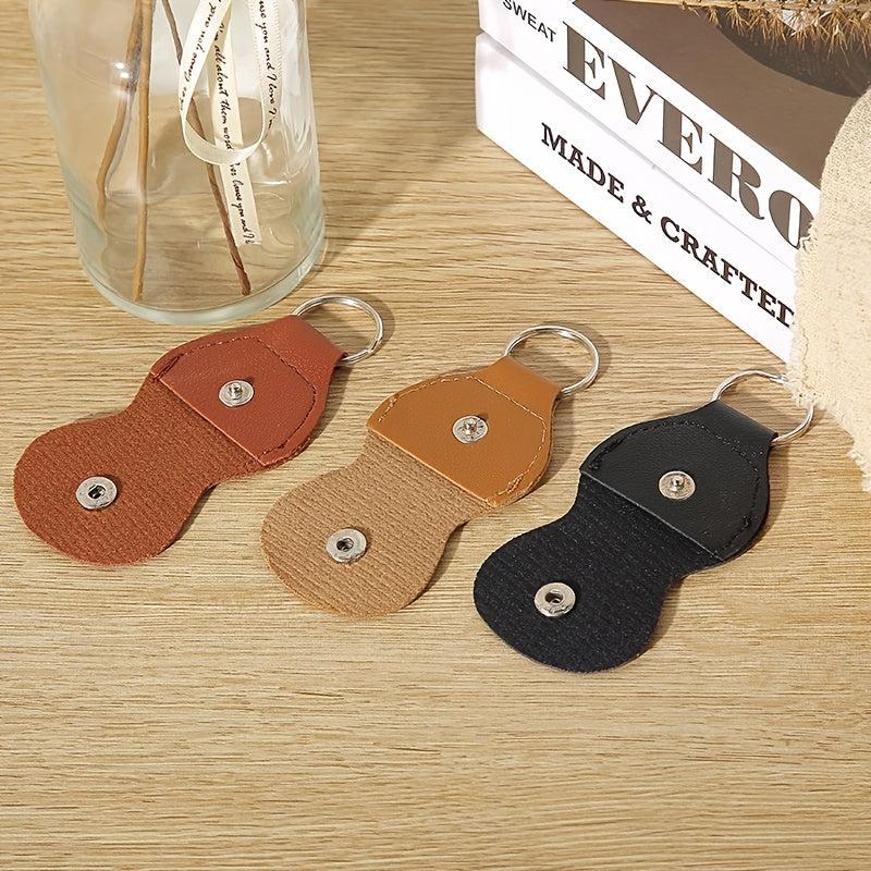 Leather Guitar Picks Case with Keychain Stylish and Convenient Plectrum Holder