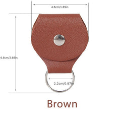 Leather Guitar Picks Case with Keychain Stylish and Convenient Plectrum Holder