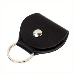 Guitar Pick Holder Bag Keychain Pick Storage Brown Pouch