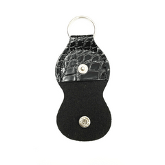 Guitar Pick Holder Bag Keychain Pick Storage Brown Pouch