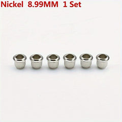 6PCS Metal Vintage Guitar Machine Heads Tuners Nuts Bushings Ferrules Set