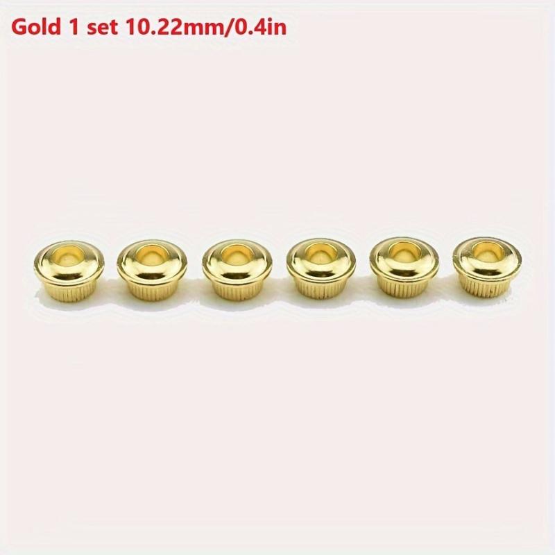 6PCS Metal Vintage Guitar Machine Heads Tuners Nuts Bushings Ferrules Set