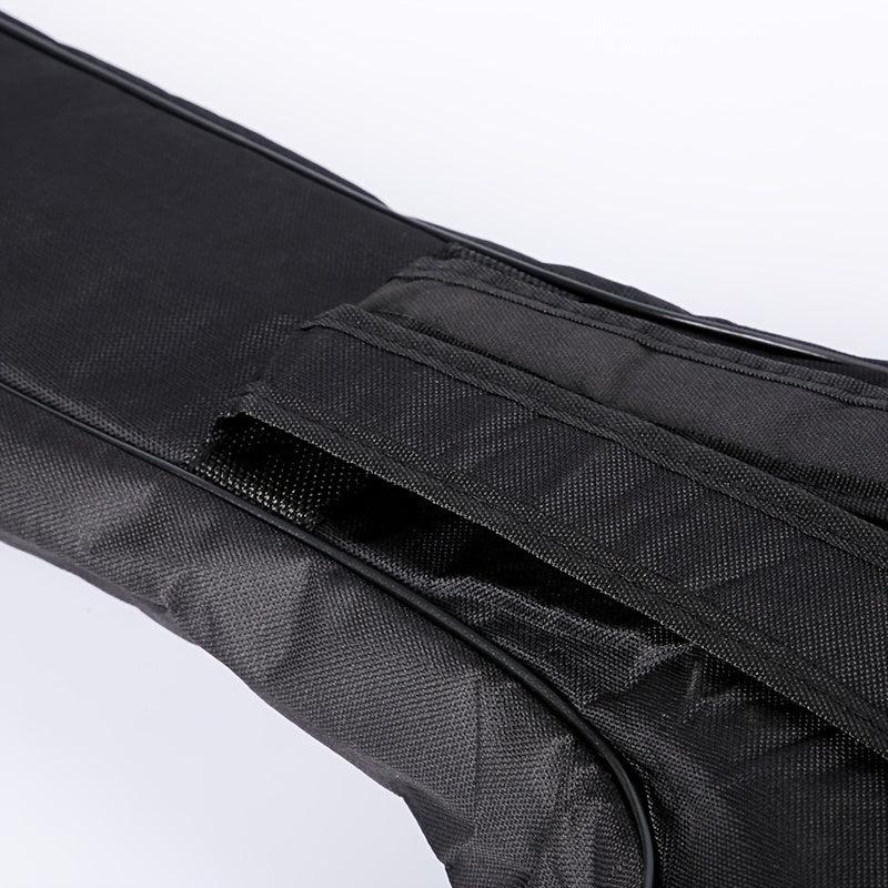 Durable 41-Inch Folk Guitar Bag with Thick Padding and Backpack Straps