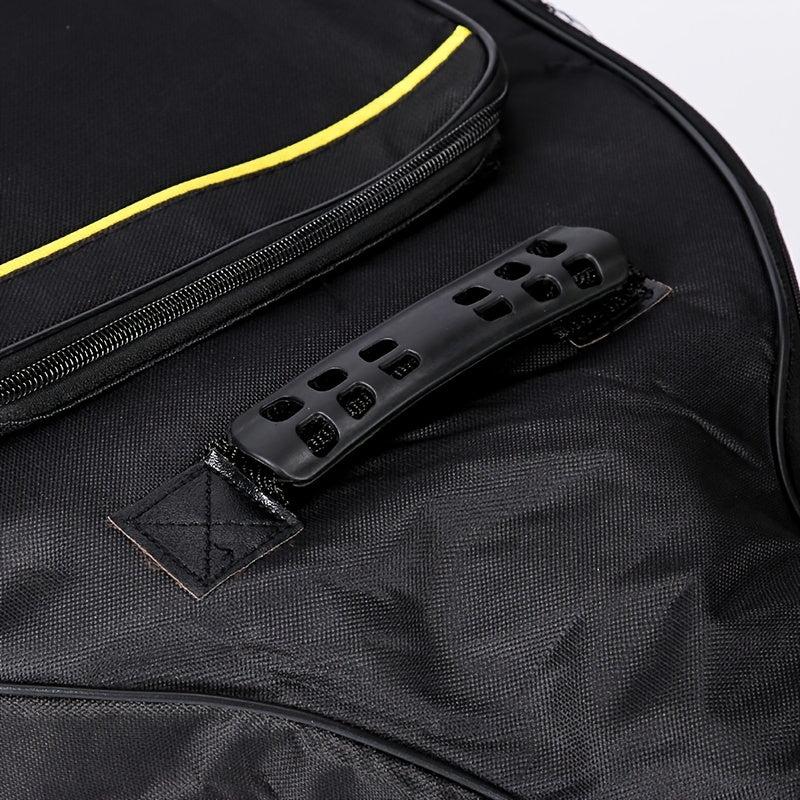 Durable 41-Inch Folk Guitar Bag with Thick Padding and Backpack Straps