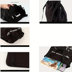 Music Note Backpacks Drawstring Bag Sport Gym Sack Yoga Bag Men Women