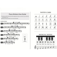 Piano Keyboard Sticker 88 Keys Electronic Piano Sticker