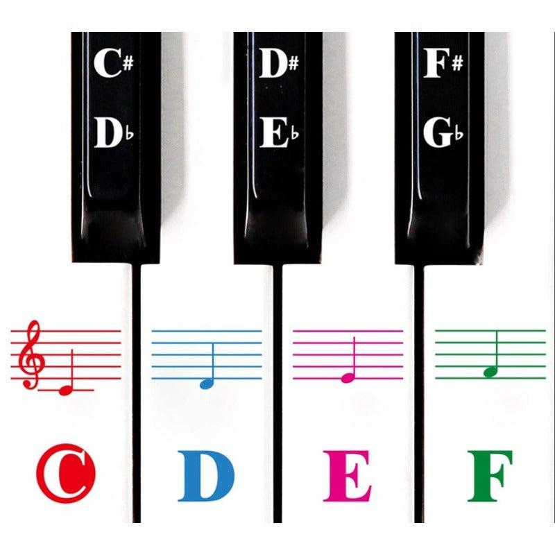 Piano Keyboard Sticker 88 Keys Electronic Piano Sticker