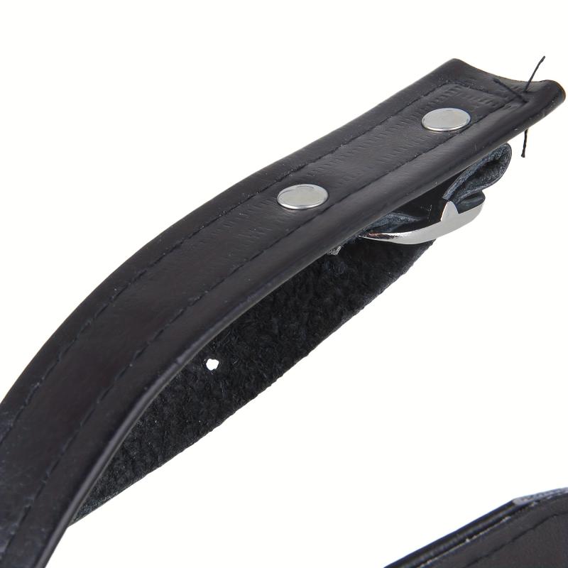 Pair of Faux Leather Accordion Shoulder Straps