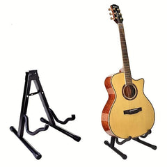 Universal Folding A Frame Guitar Stand Non Slip Rubber & Soft Foam Arms
