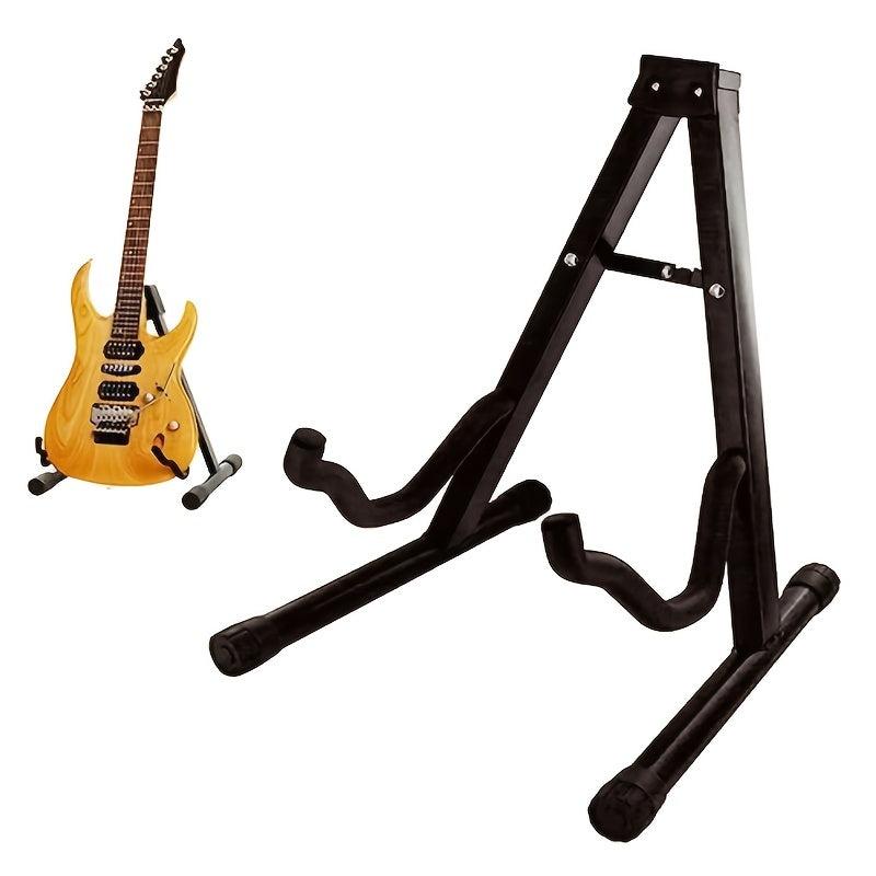Universal Folding A Frame Guitar Stand Non Slip Rubber & Soft Foam Arms