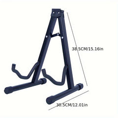 Universal Folding A Frame Guitar Stand Non Slip Rubber & Soft Foam Arms