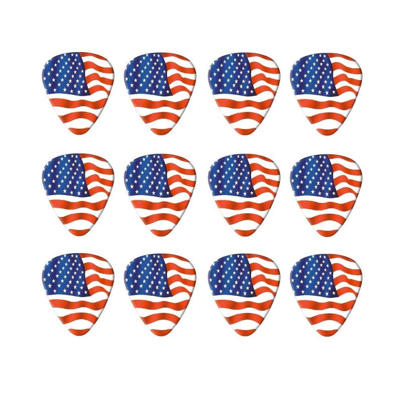10pcs PVC Guitar Picks Set 0.46 0.71 1.0mm Thickness w/ Finger Shrapnel