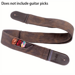 PU Leather Guitar Strap Retro Cowboy Style Musical Instrument Accessories