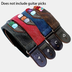 PU Leather Guitar Strap Retro Cowboy Style Musical Instrument Accessories