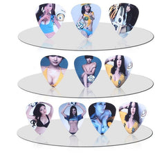 10pcs Durable PVC Guitar Picks Set 0.46 0.71 1.0mm Thickness