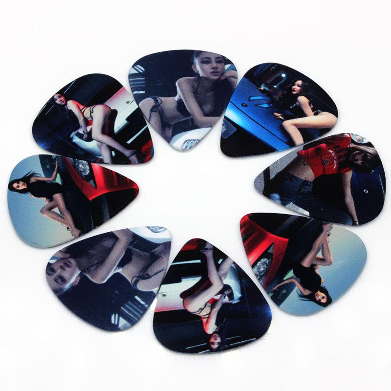 10pcs Durable PVC Guitar Picks Set 0.46 0.71 1.0mm Thickness