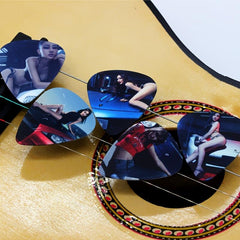 10pcs Durable PVC Guitar Picks Set 0.46 0.71 1.0mm Thickness