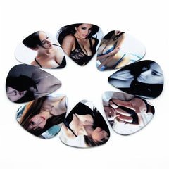 10pcs Durable PVC Guitar Picks Set 0.46 0.71 1.0mm Thickness