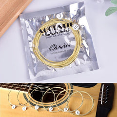 6pcs Acoustic Guitar Strings Brass Steel Core Strings