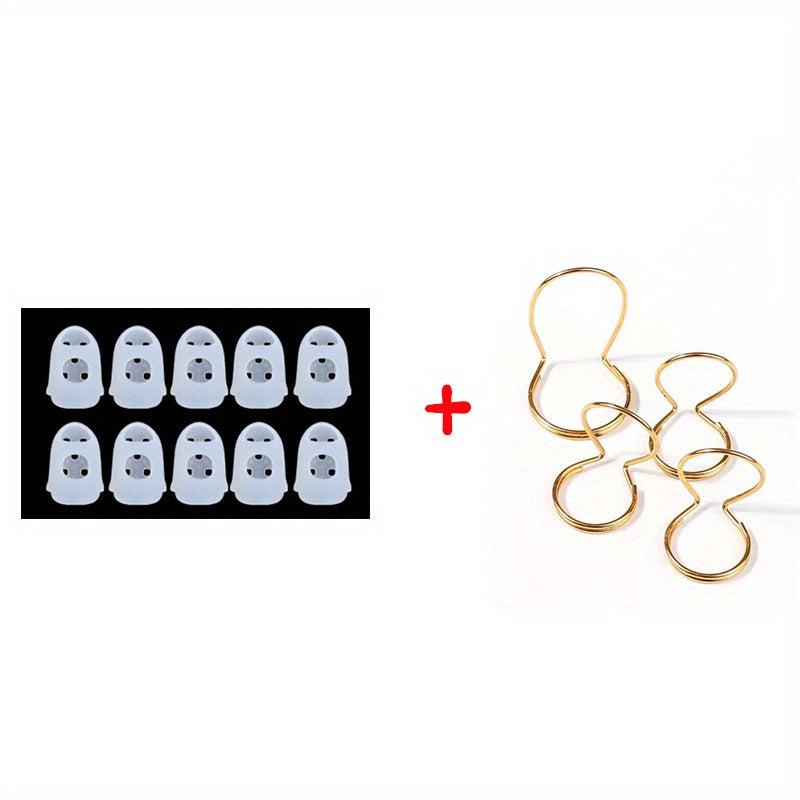 10pcs Guitar Fingersleeve Set with Metal Pick