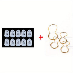 10pcs Guitar Fingersleeve Set with Metal Pick