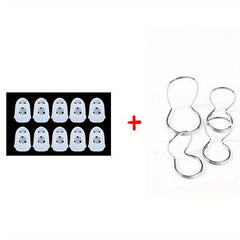 10pcs Guitar Fingersleeve Set with Metal Pick