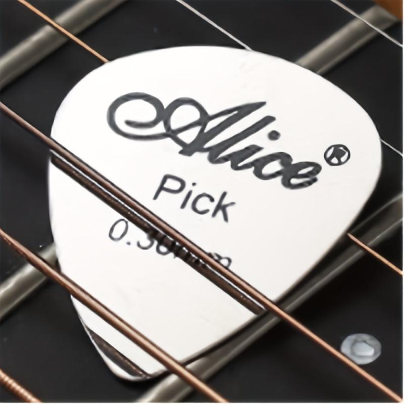 Metal Guitar Pick 0.3mm Thin For All Players Bass Ukelele Pick