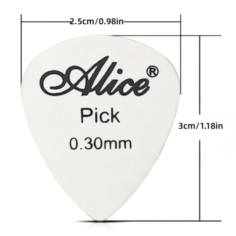 Metal Guitar Pick 0.3mm Thin For All Players Bass Ukelele Pick