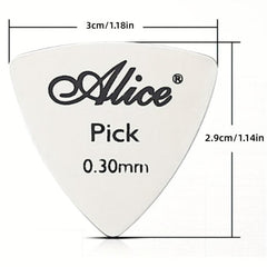Metal Guitar Pick 0.3mm Thin For All Players Bass Ukelele Pick