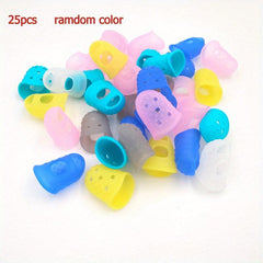 25Pcs Silicone Finger Protectors for Guitars & Stringed Instruments