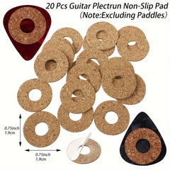 20pcs Guitar Pick Grips Non Stick Anti Slip Pads Durable Smooth Operation