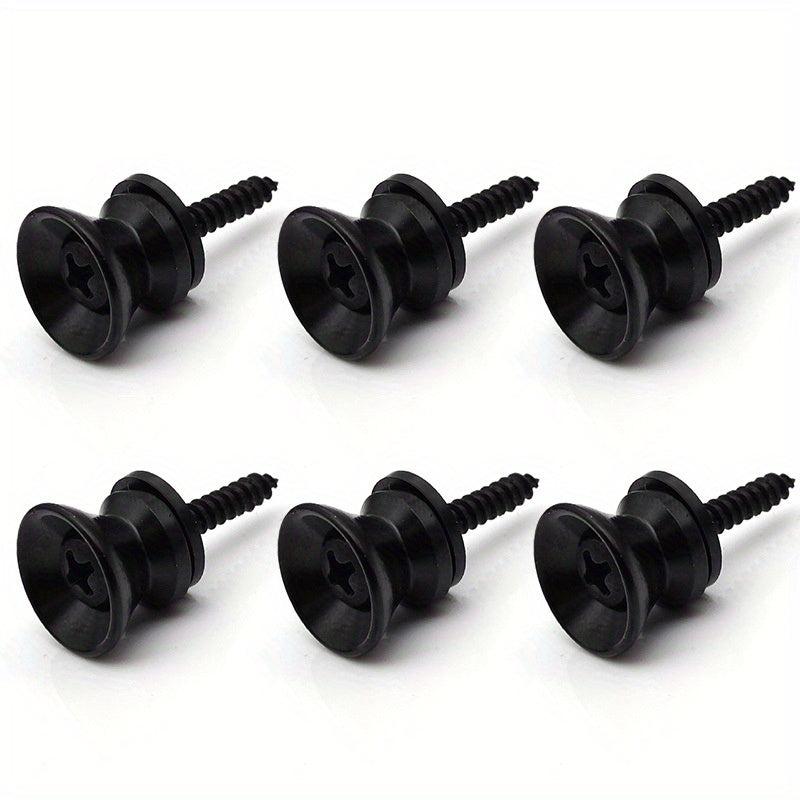 12pcs Guitar Strap Lock Metal Anti-slip Buckle Locking Pegs