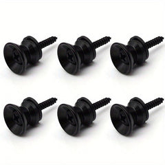 12pcs Guitar Strap Lock Metal Anti-slip Buckle Locking Pegs