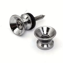 12pcs Guitar Strap Lock Metal Anti-slip Buckle Locking Pegs