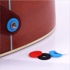 Silicone Strap Buckle Wooden Tail Nail for Secure Guitar Playing