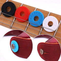 Silicone Strap Buckle Wooden Tail Nail for Secure Guitar Playing