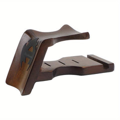 4-in-1 Guitar Stand with Neck Pad, Phone Holder & Pick Storage