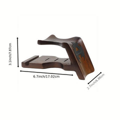 4-in-1 Guitar Stand with Neck Pad, Phone Holder & Pick Storage