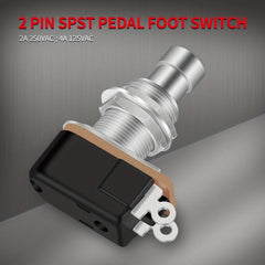 5 PCS SPST Foot Switch Stomp Box Momentary Soft Touch Push Button Footswitch