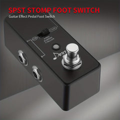 5 PCS SPST Foot Switch Stomp Box Momentary Soft Touch Push Button Footswitch