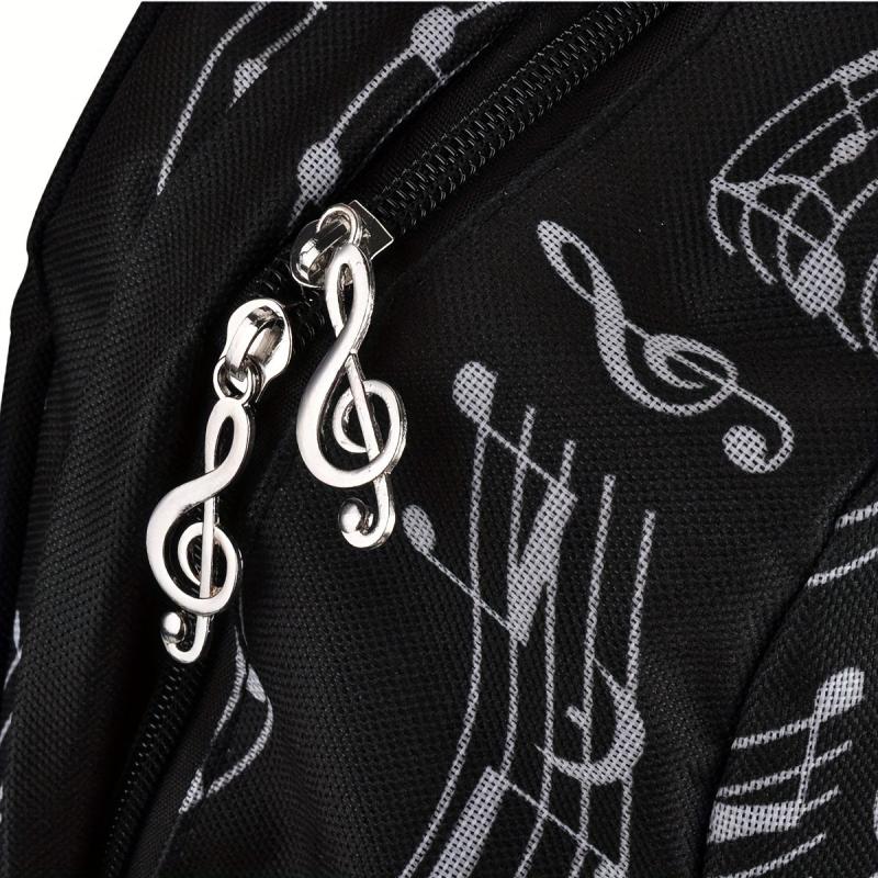Music Note Travel Backpack Oxford Work College Water Resistent Friends
