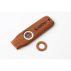 Wooden Kazoo Musical Instrument with 5 Replacement Films